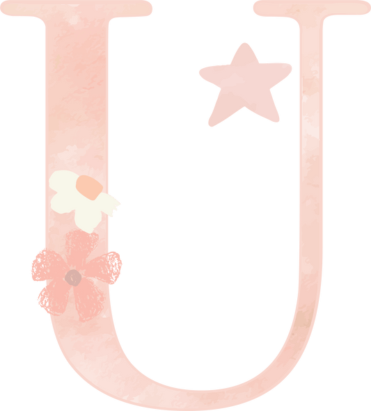 Letter U - Rainbow Garden - Nursery Stickers