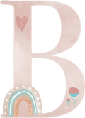 Letter B - Rainbow Garden