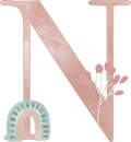 Letter N - Rainbow Garden