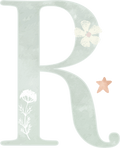 Letter R - Rainbow Garden