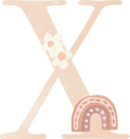 Letter X - Rainbow Garden