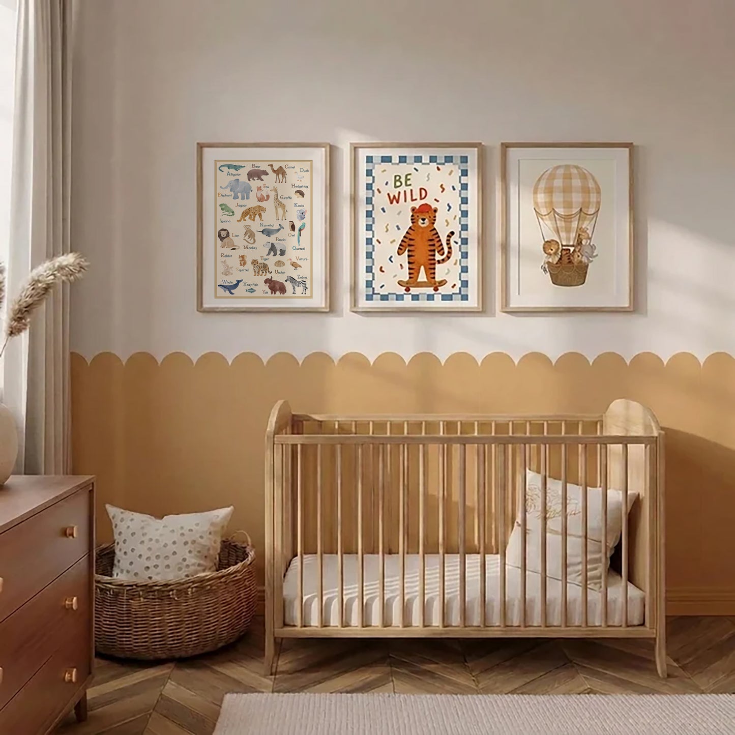 ABC Animal Friends Nursery Print