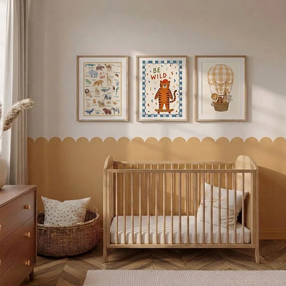 ABC Animal Friends Nursery Print