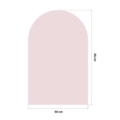 Close-up of removable magnetic arch chalkboard wall sticker’s smooth surface and magnetic feature for kid-friendly use