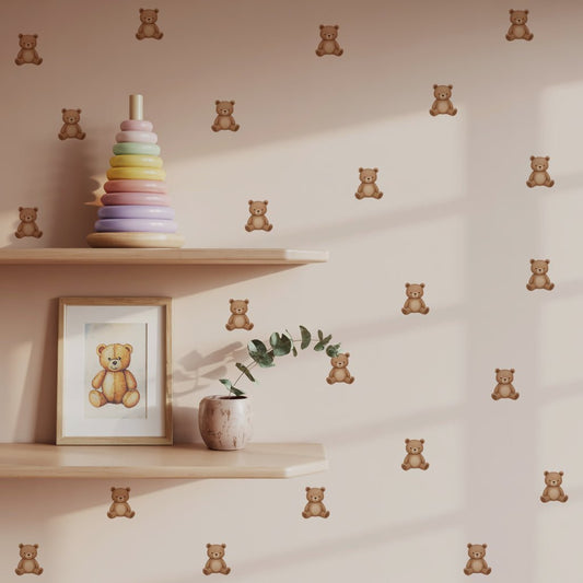 Mini Teddy Bear Nursery Wall Stickers - Nursery Stickers