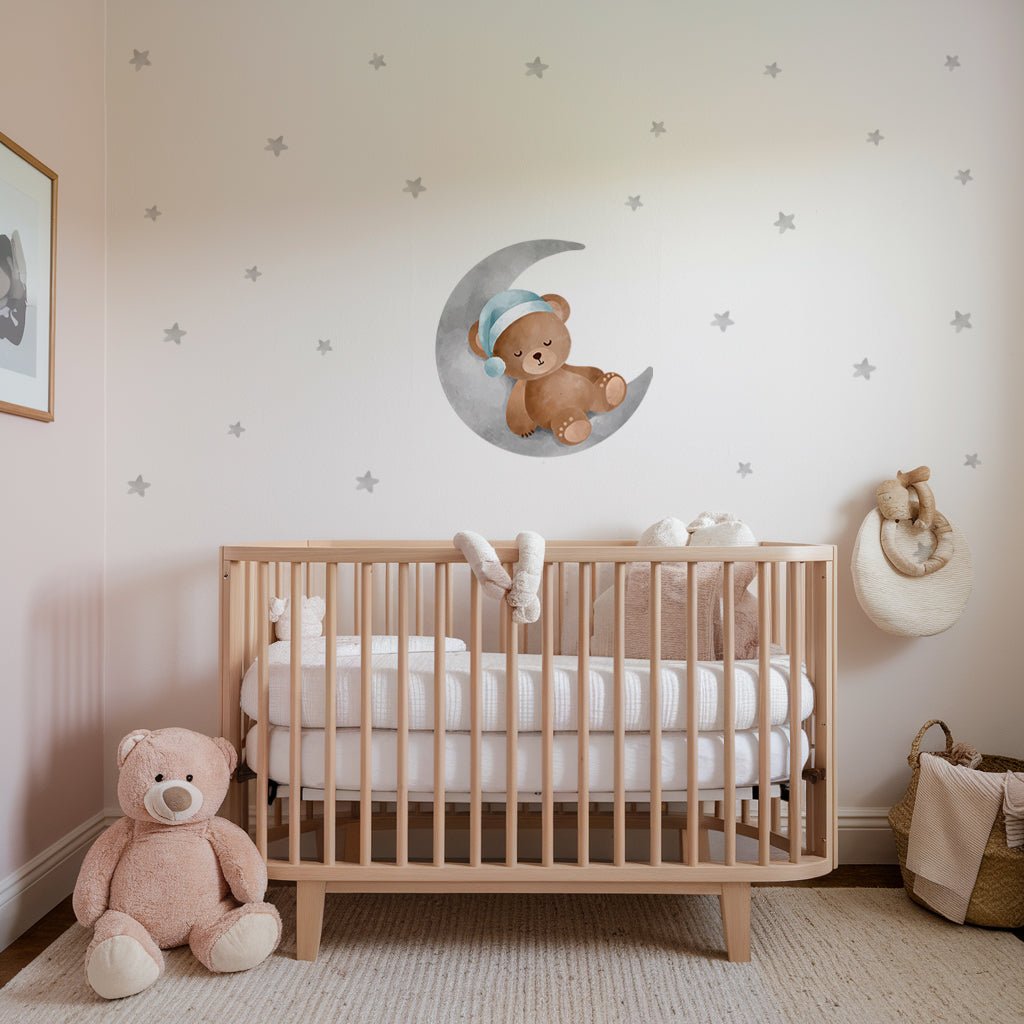 Sleepy Bear Nursery Wall Sticker - Nursery Stickers