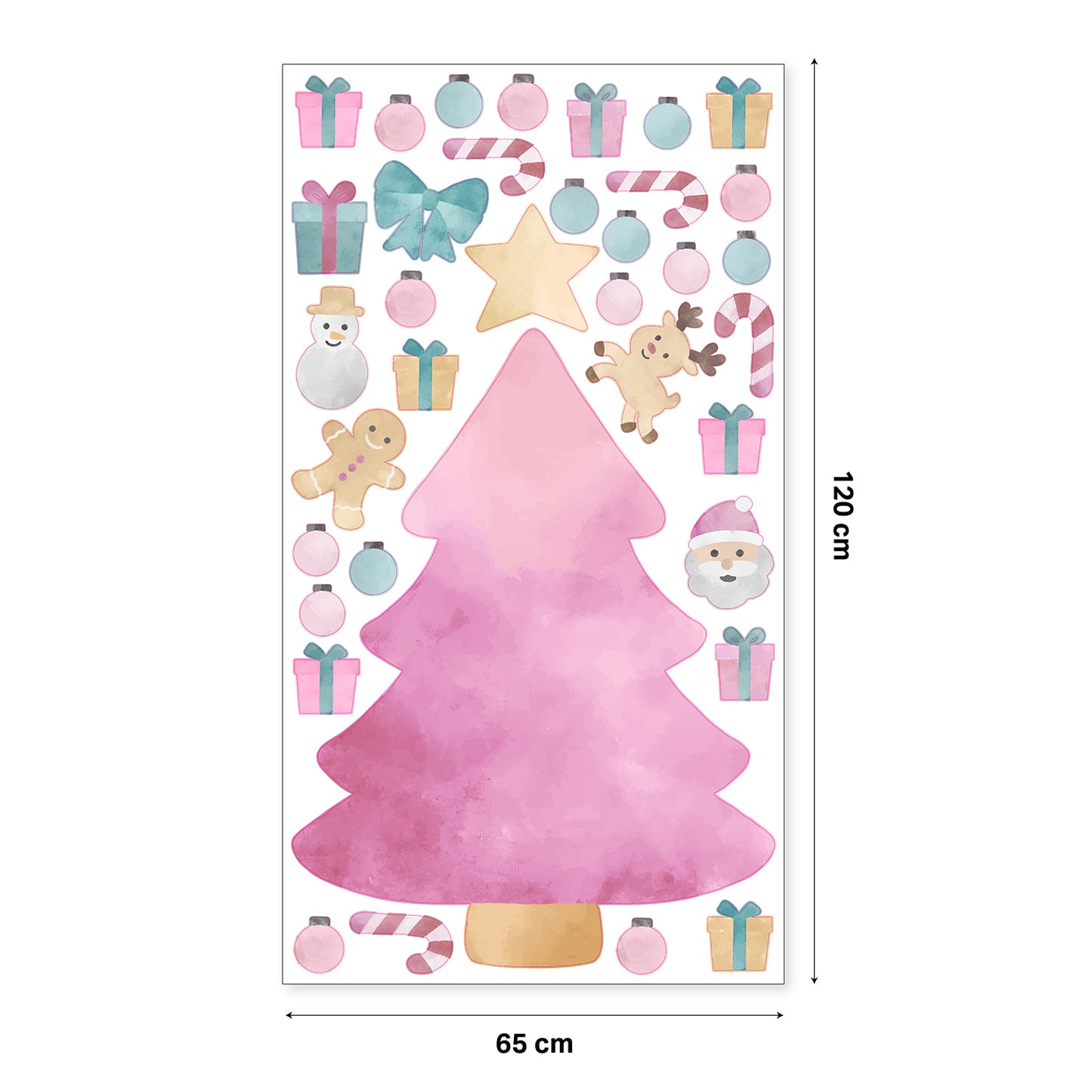 Christmas Tree Wall Sticker Play Set