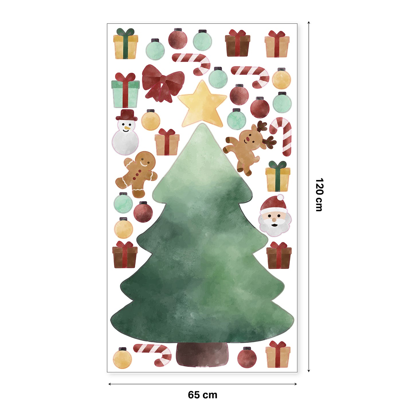 Christmas Tree Wall Sticker Play Set