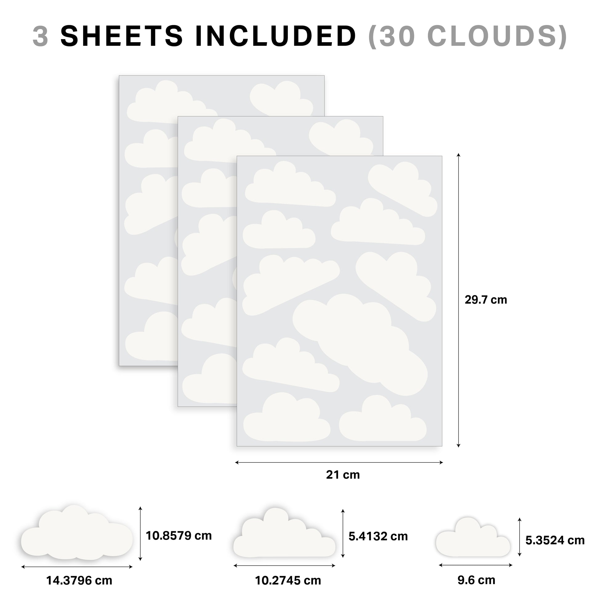 Cloud Nursery Wall Stickers - Nursery Stickers
