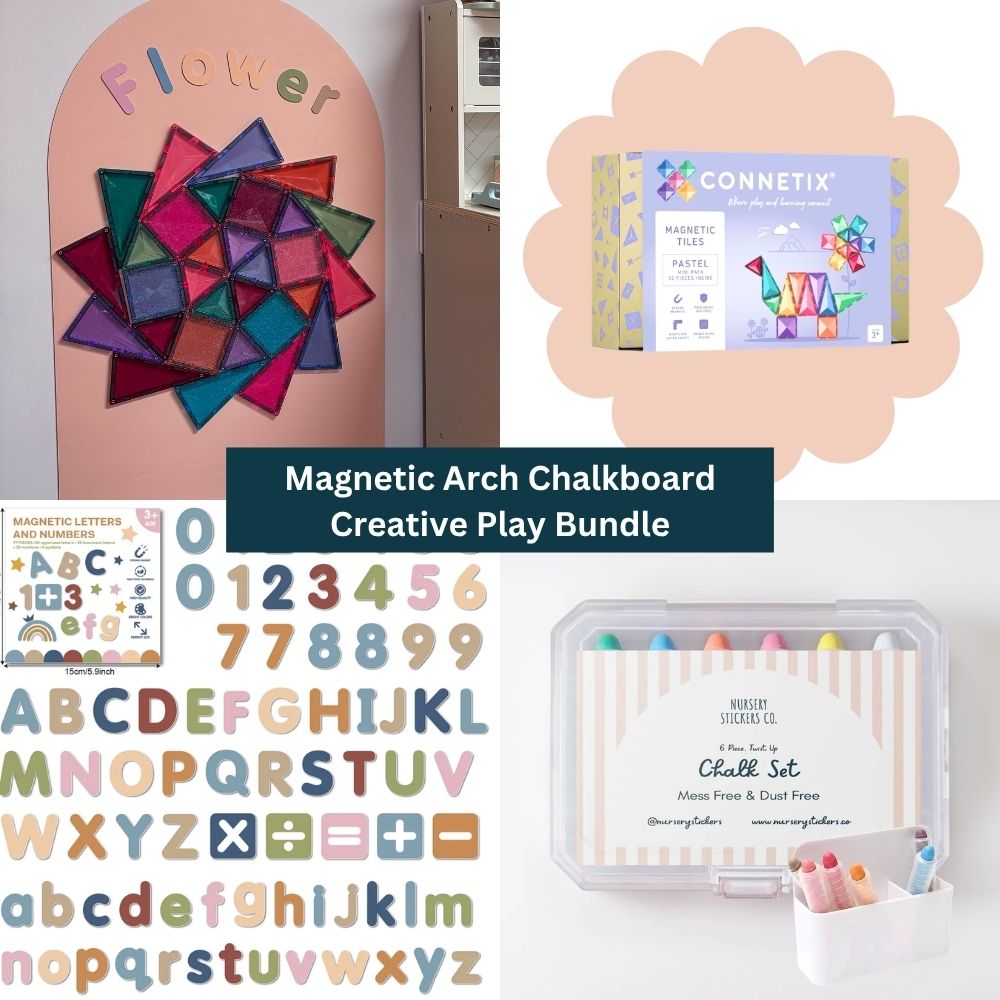 Magnetic Arch Chalkboard Creative Play Bundle