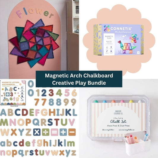 Magnetic Arch Chalkboard Creative Play Bundle