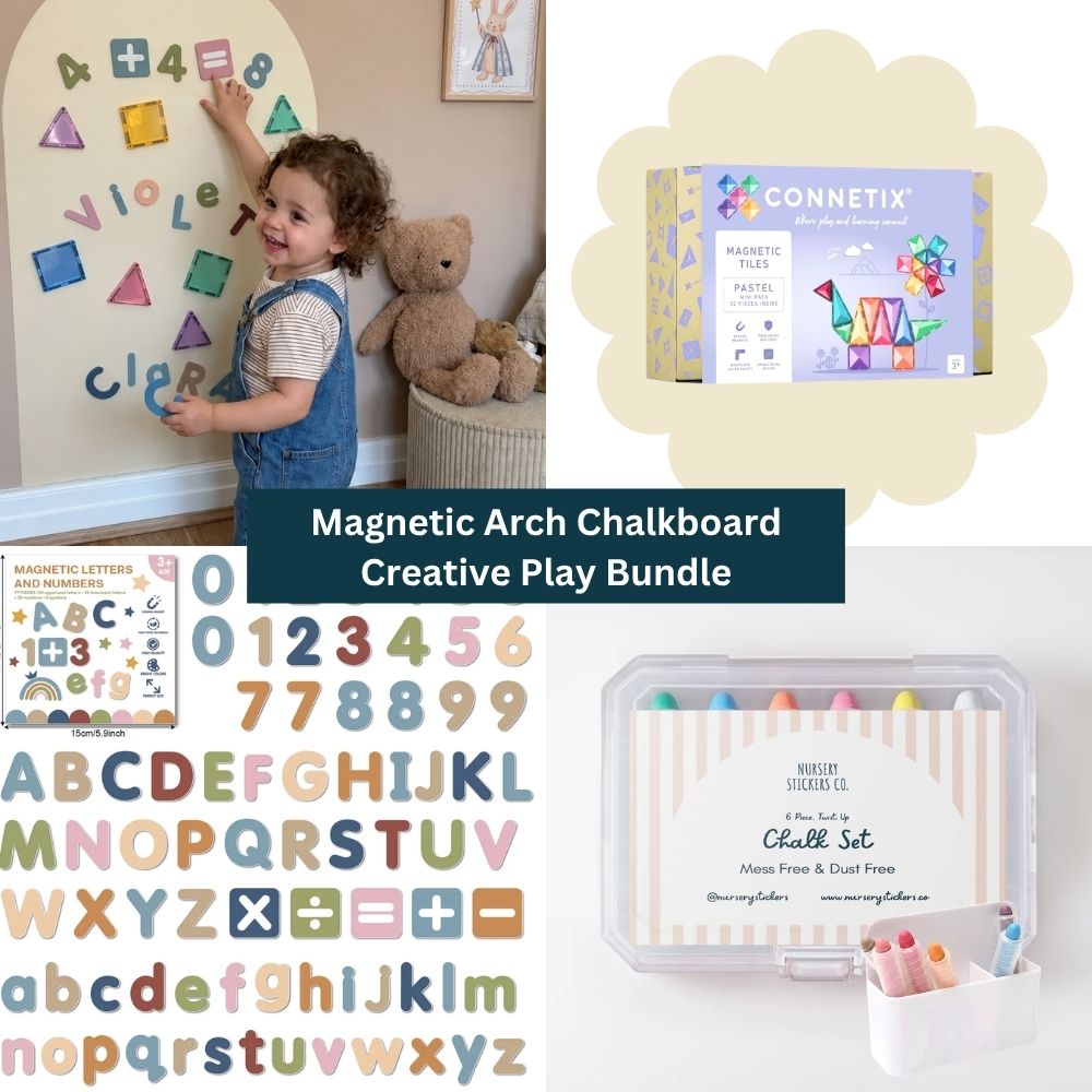 Magnetic Arch Chalkboard Creative Play Bundle
