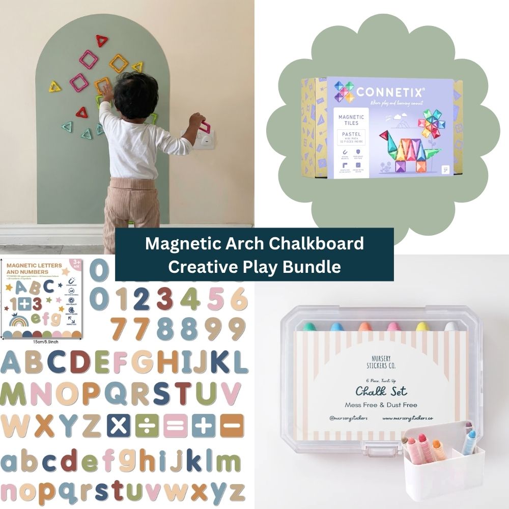 Magnetic Arch Chalkboard Creative Play Bundle