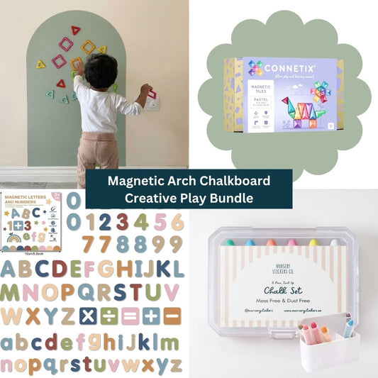 Magnetic Arch Chalkboard Creative Play Bundle