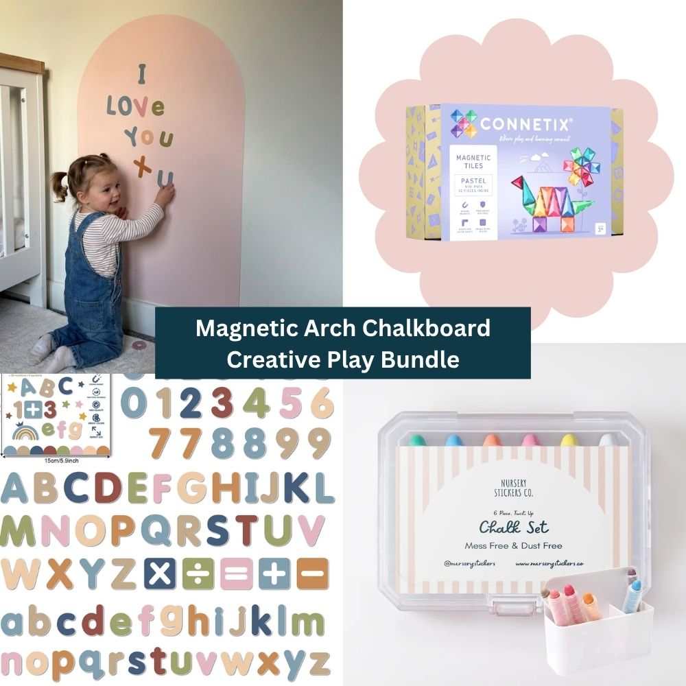 Magnetic Arch Chalkboard Creative Play Bundle
