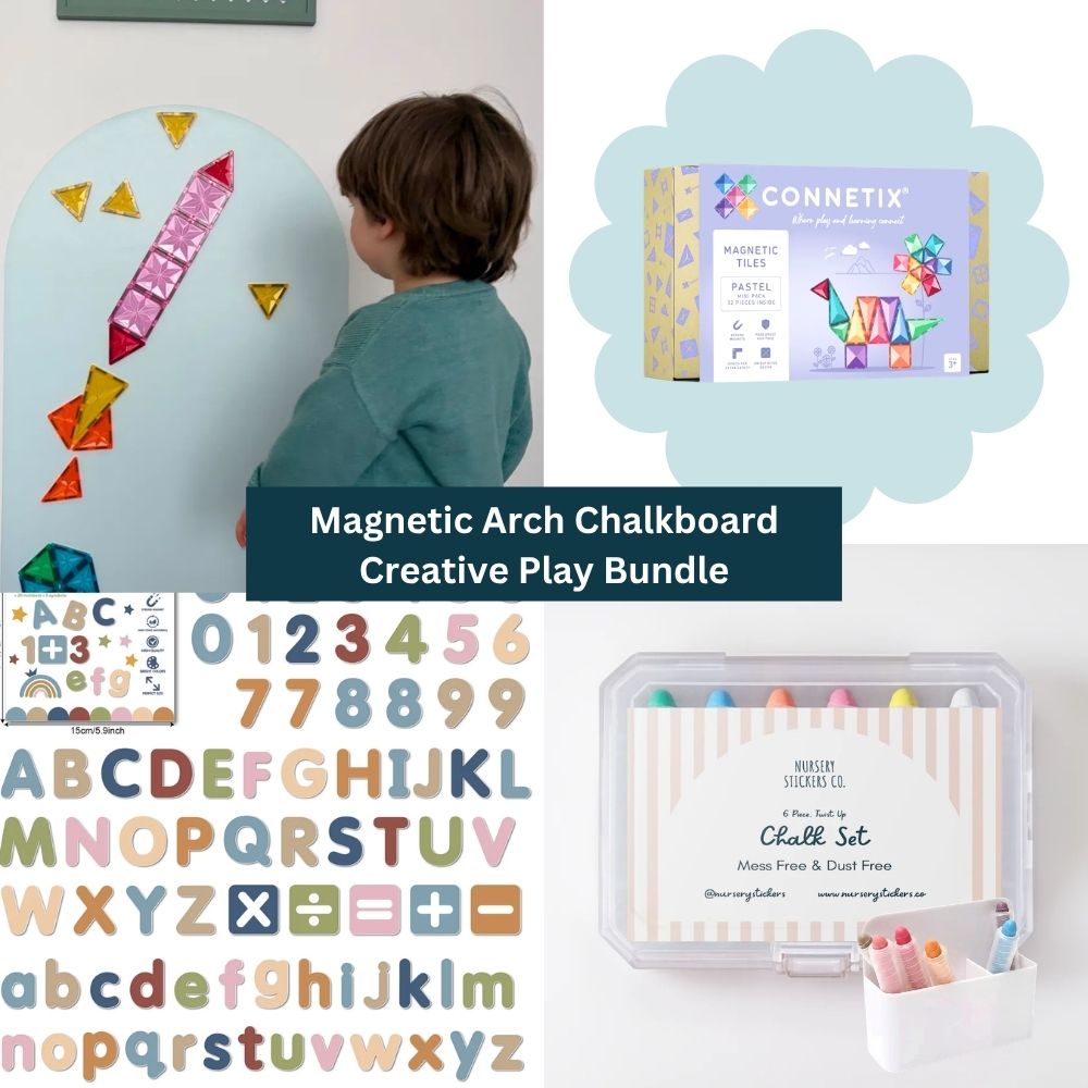 Magnetic Arch Chalkboard Creative Play Bundle