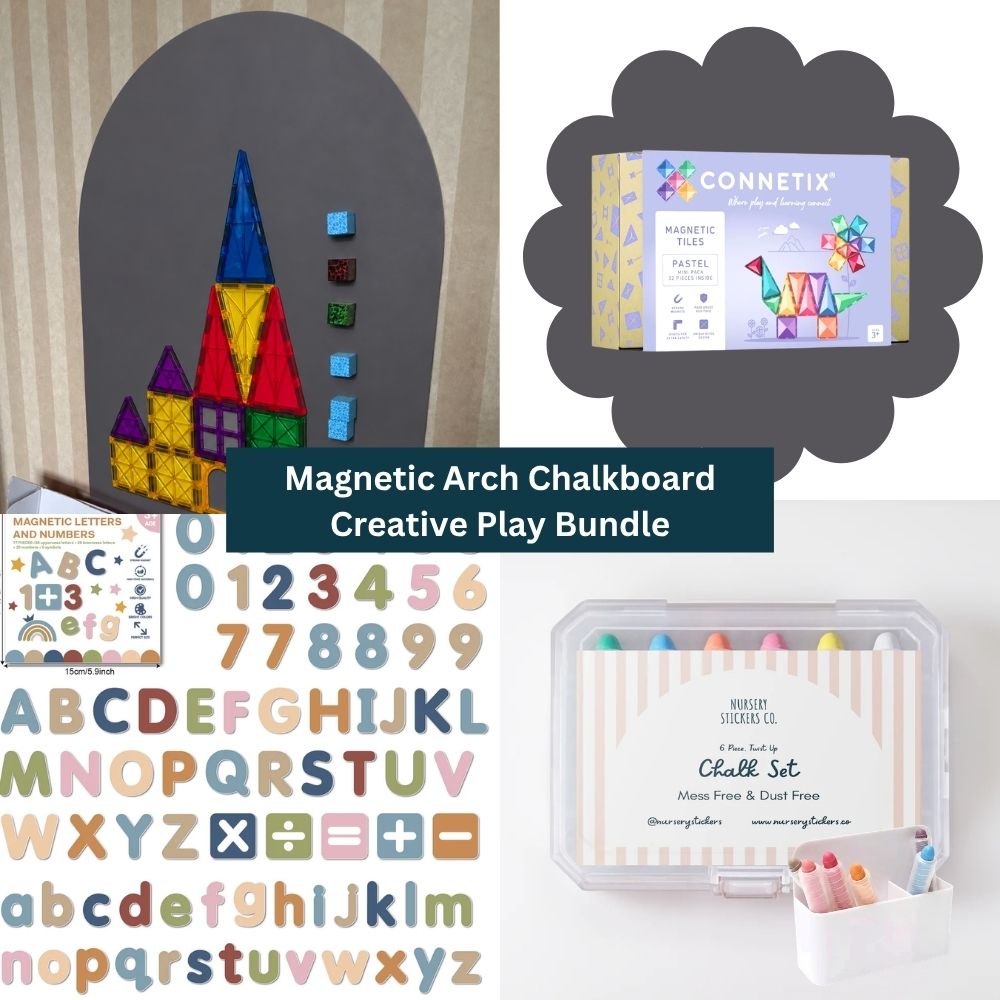 Magnetic Arch Chalkboard Creative Play Bundle