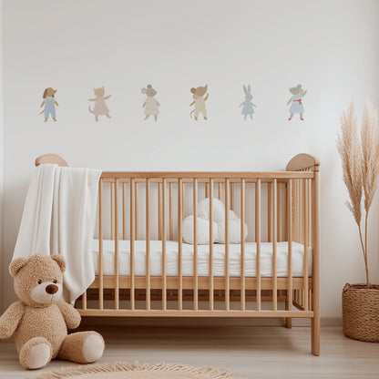 Dancing Animals Nursery Wall Stickers - Nursery Stickers