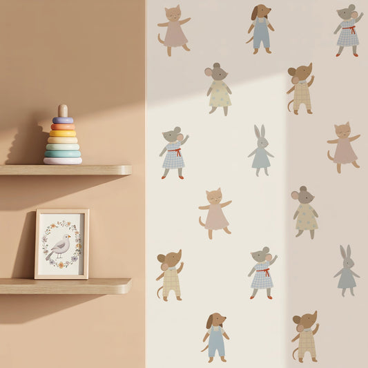 Dancing Animals Nursery Wall Stickers - Nursery Stickers