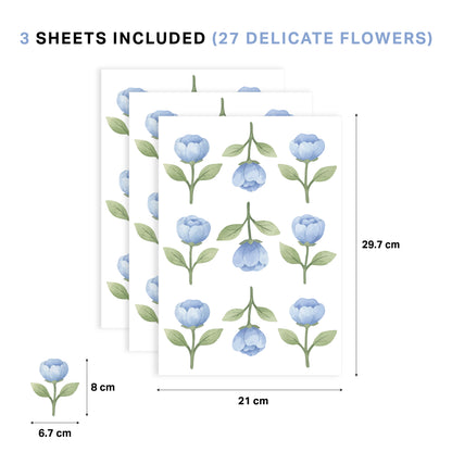 Bluebell Bloom Nursery Wall Stickers