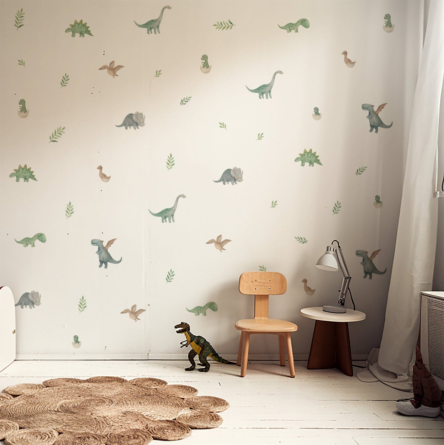 Watercolour Dinosaur Nursery Wall Stickers - Nursery Stickers