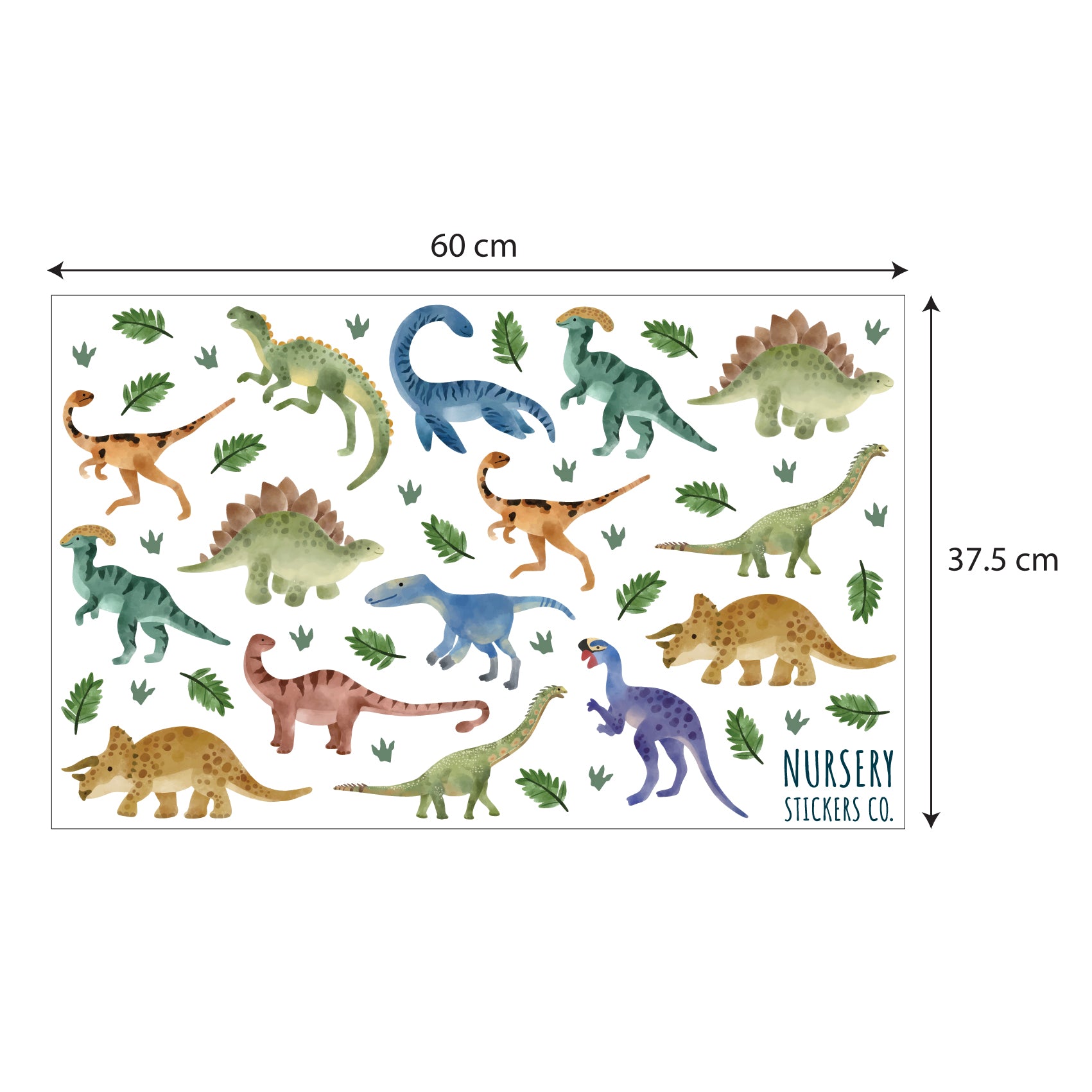 Dinosaur Adventure Nursery Wall Stickers - Nursery Stickers