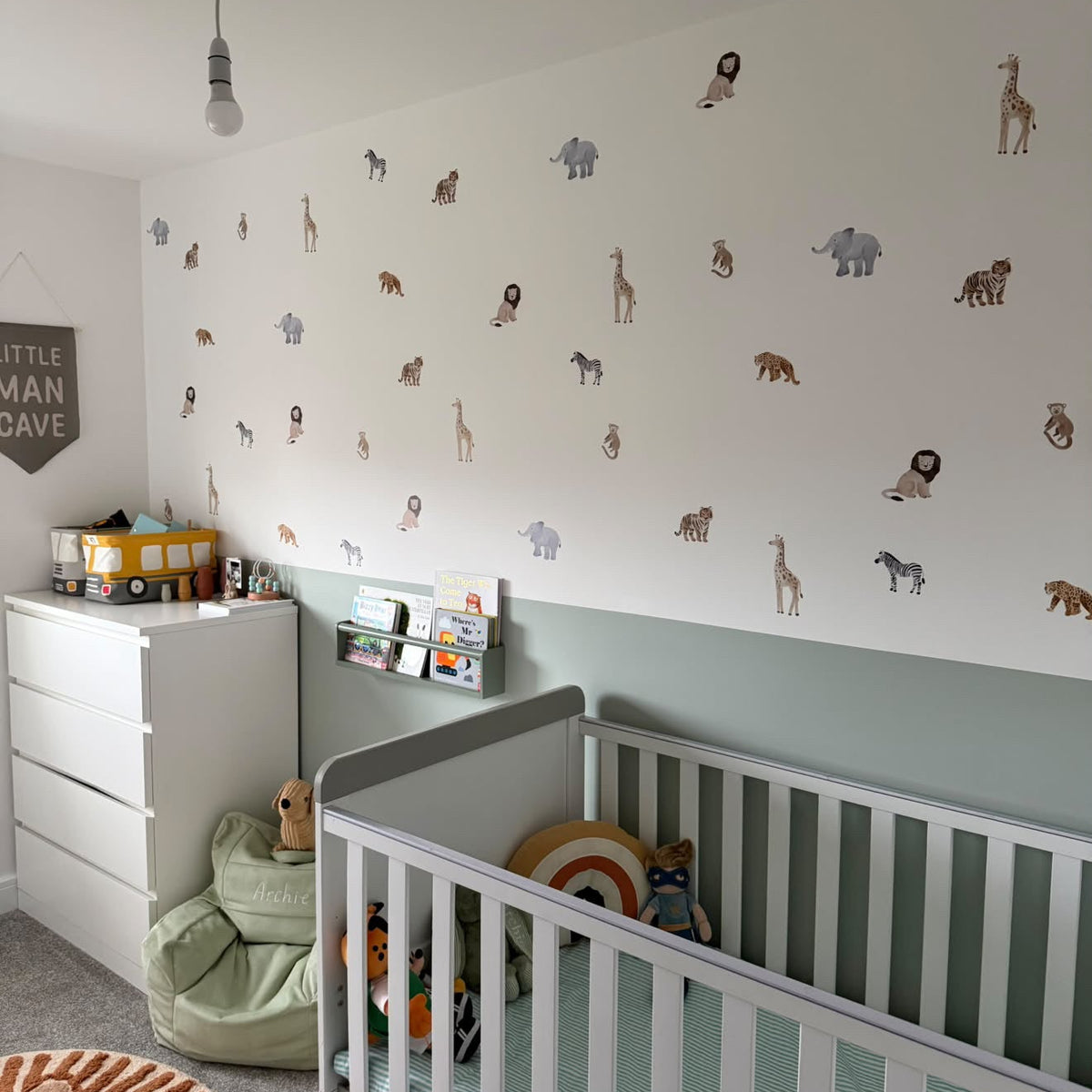Mini Safari Nursery Wall Stickers