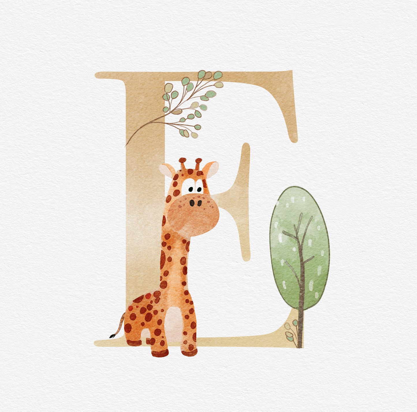 Letter E - Nursery Stickers