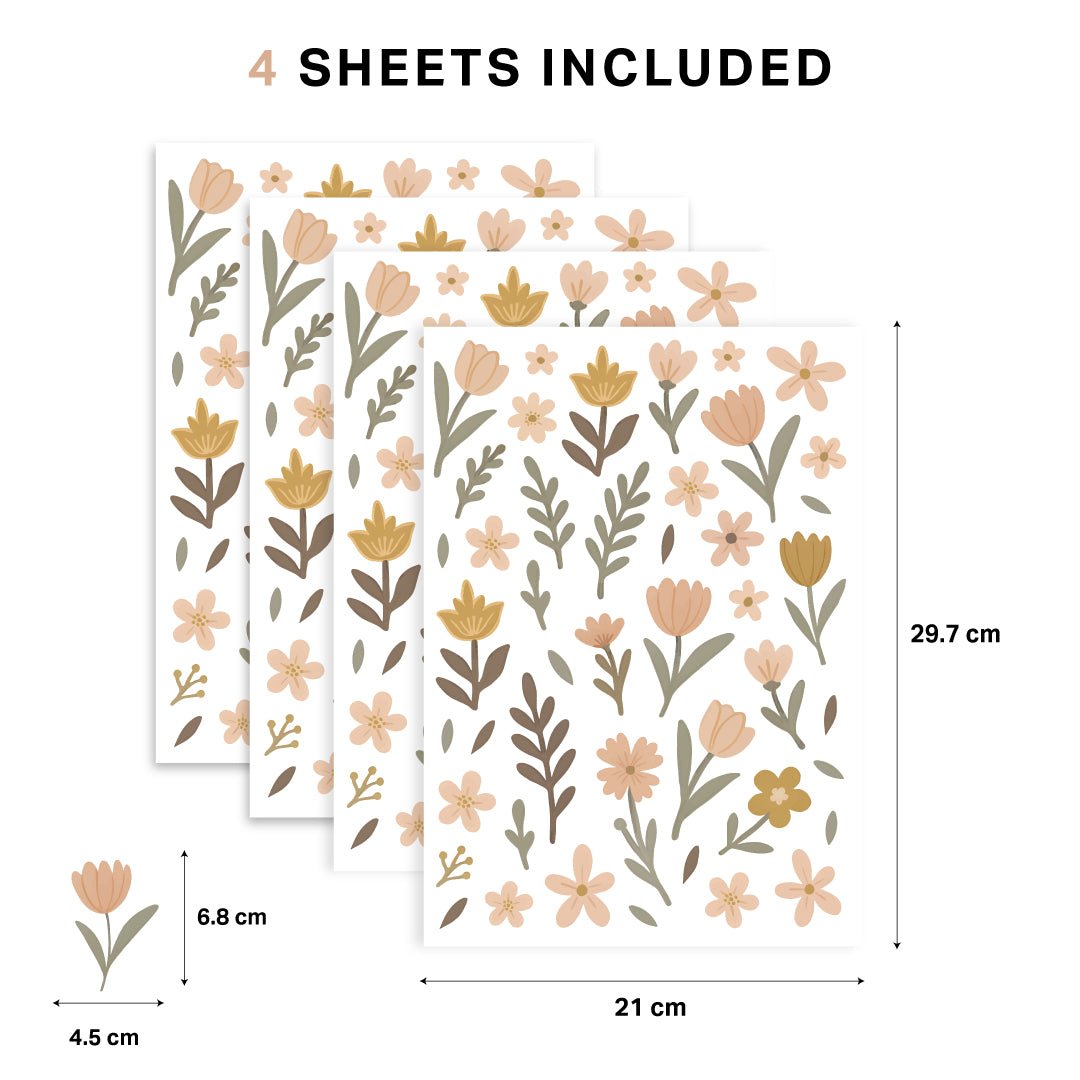Wildflower Meadow Nursery Wall Stickers - Nursery Stickers