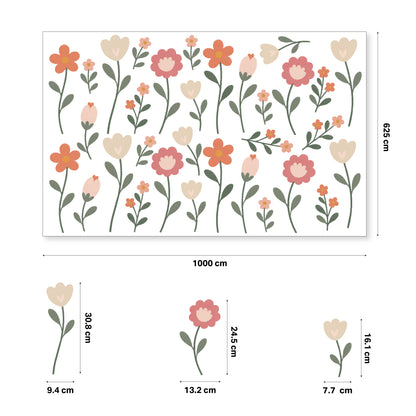 Flower Patch Nursery Wall Stickers