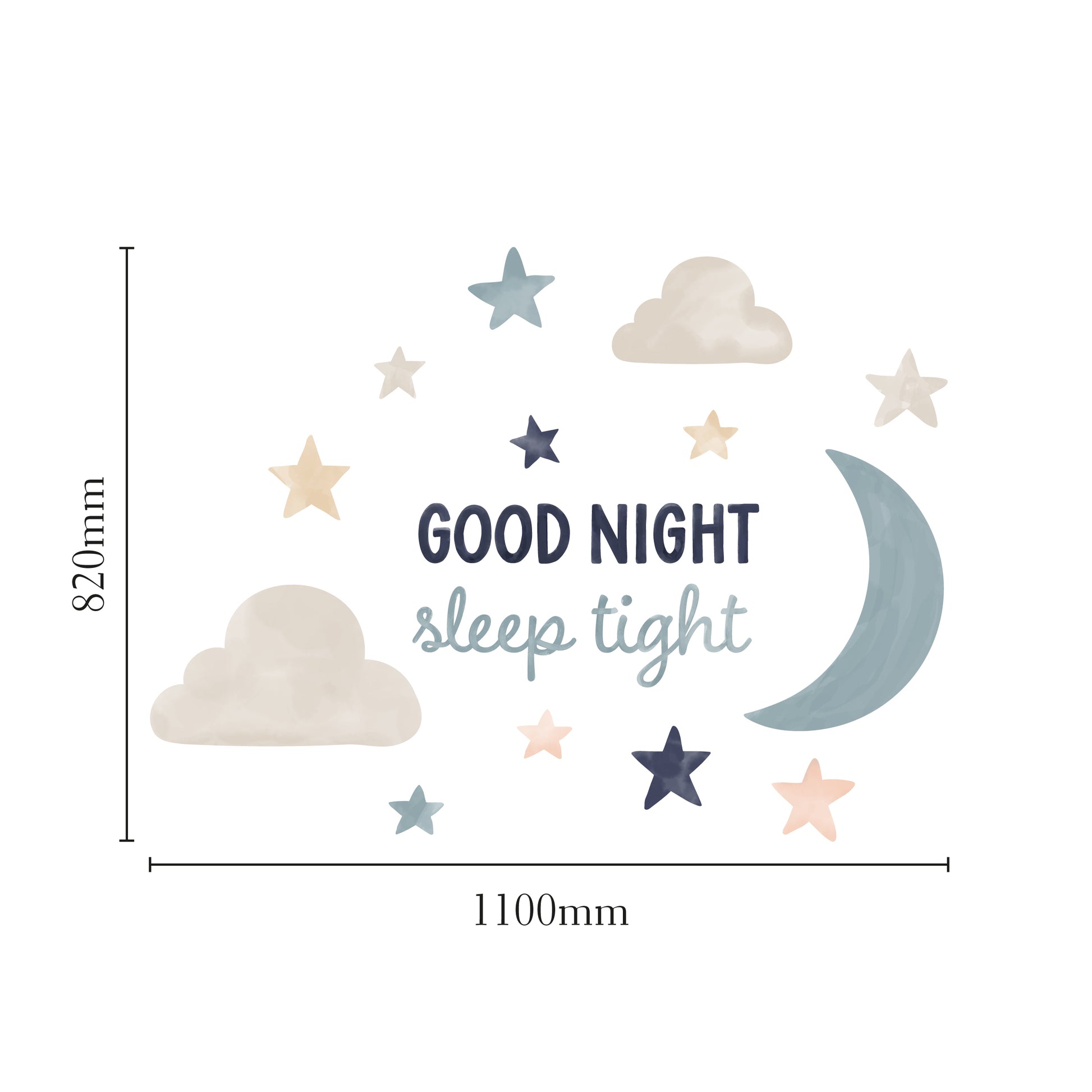 Dreamy Night Sky Nursery Wall Sticker - Nursery Stickers