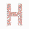Letter H - Floral