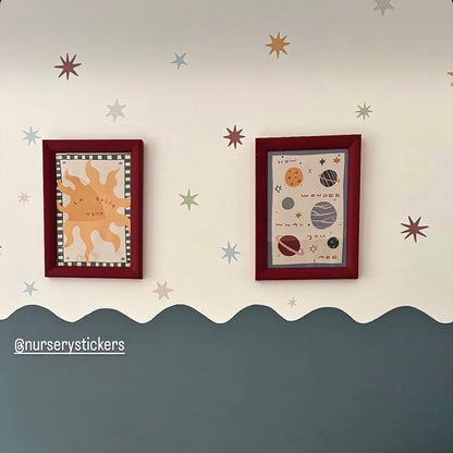 Scandi Starburst Nursery Wall Stickers