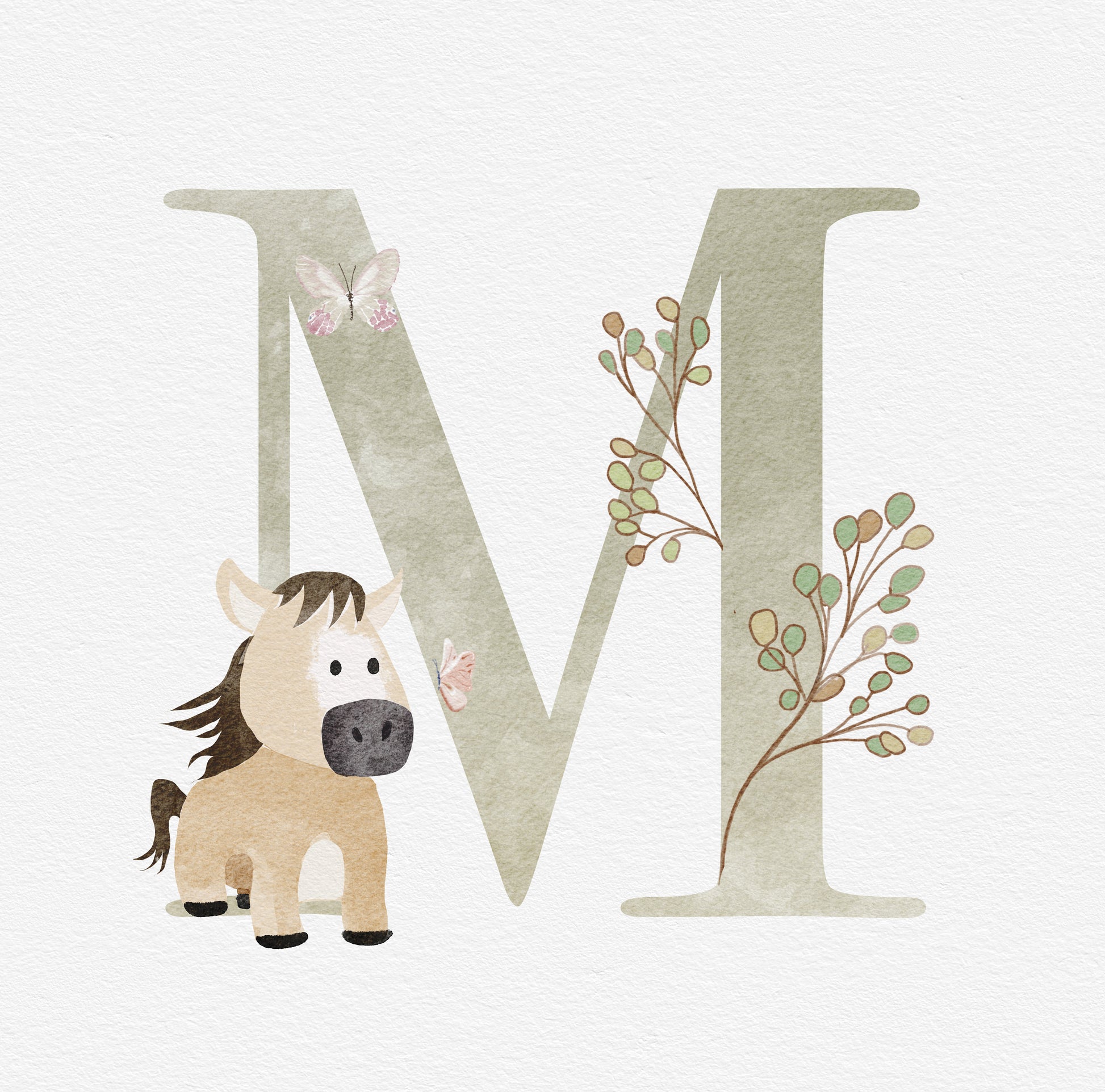 Letter M - Nursery Stickers