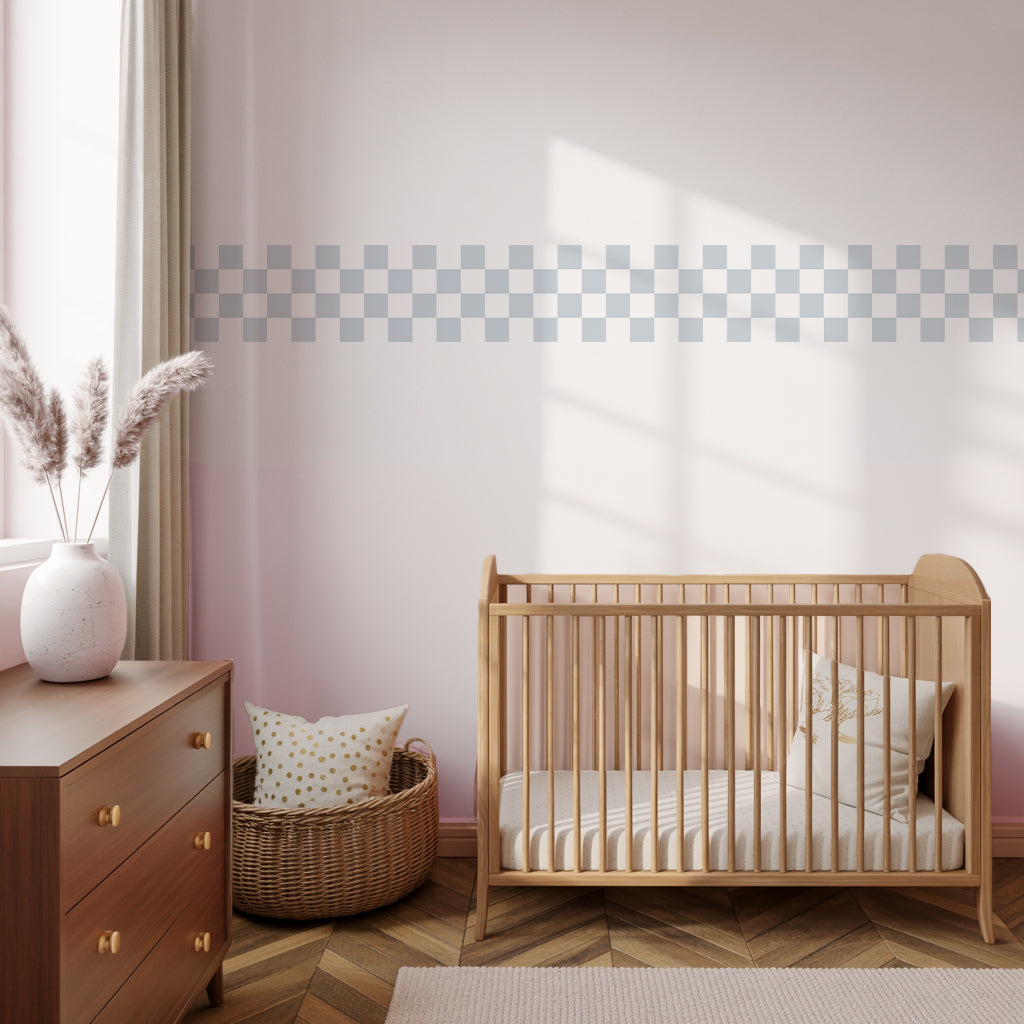 Checkerboard Border Wall Stickers