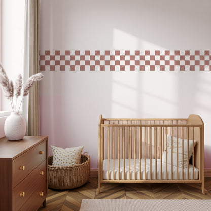 Checkerboard Border Wall Stickers