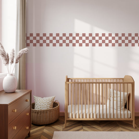Checkerboard Border Wall Stickers