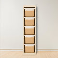 Wavy Scallop Stickers For Ikea Trofast Drawer (Side Facing Vertical Units)