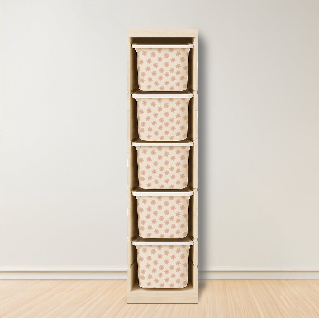 Daisy Stickers For Ikea Trofast Drawer (Side Facing Vertical Units) - Nursery Stickers