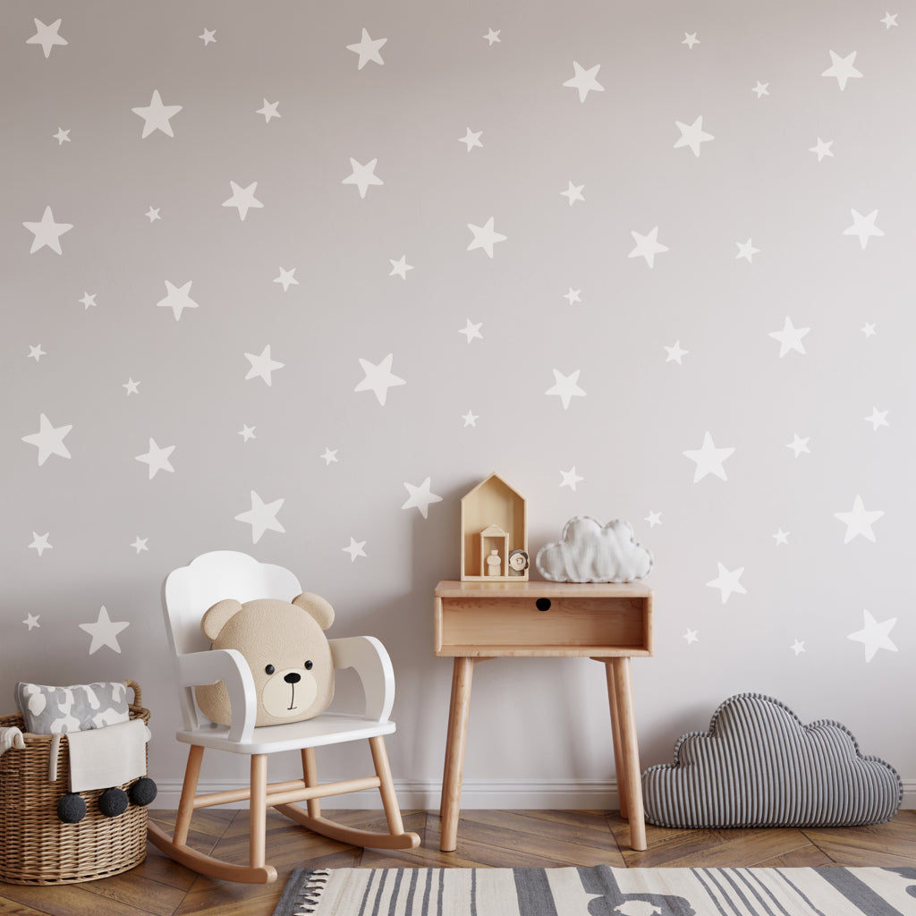 White Star Wall Stickers
