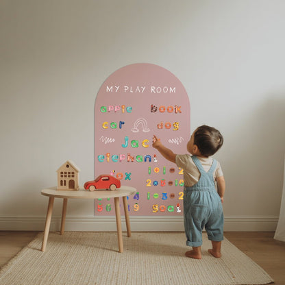 Removable Magnetic Arch Chalk Board Wall Sticker - Nursery Stickers