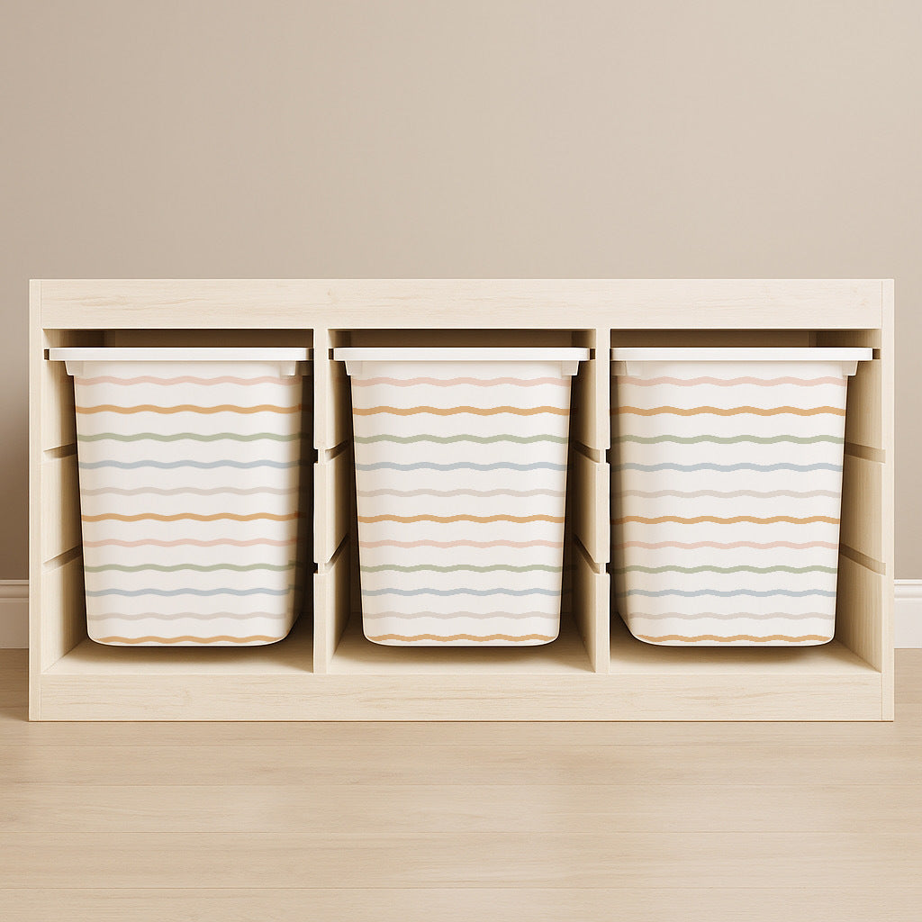 Squiggly Line Stickers For Ikea Trofast Drawers