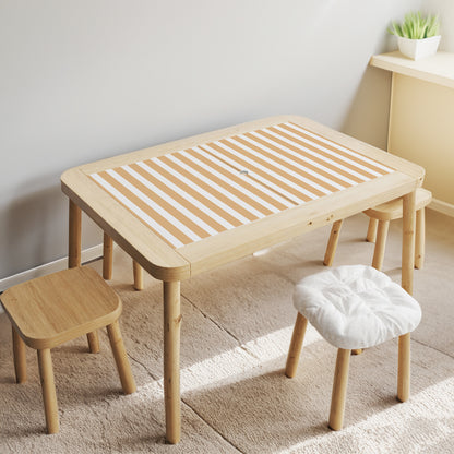 Striped Stickers For Ikea Flistat Table