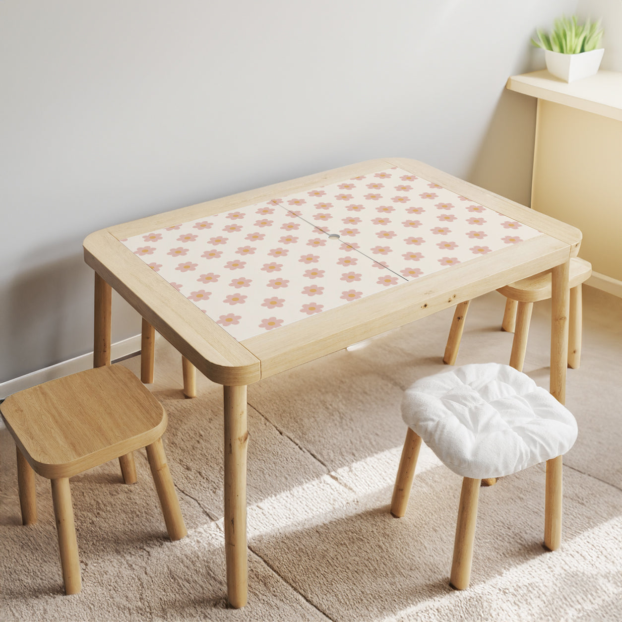 Daisy Stickers For Ikea Flistat Table