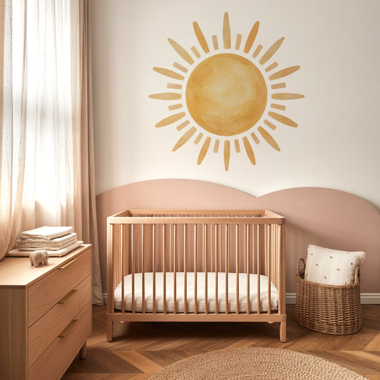 Watercolour Sunshine Nursery Wall Sticker