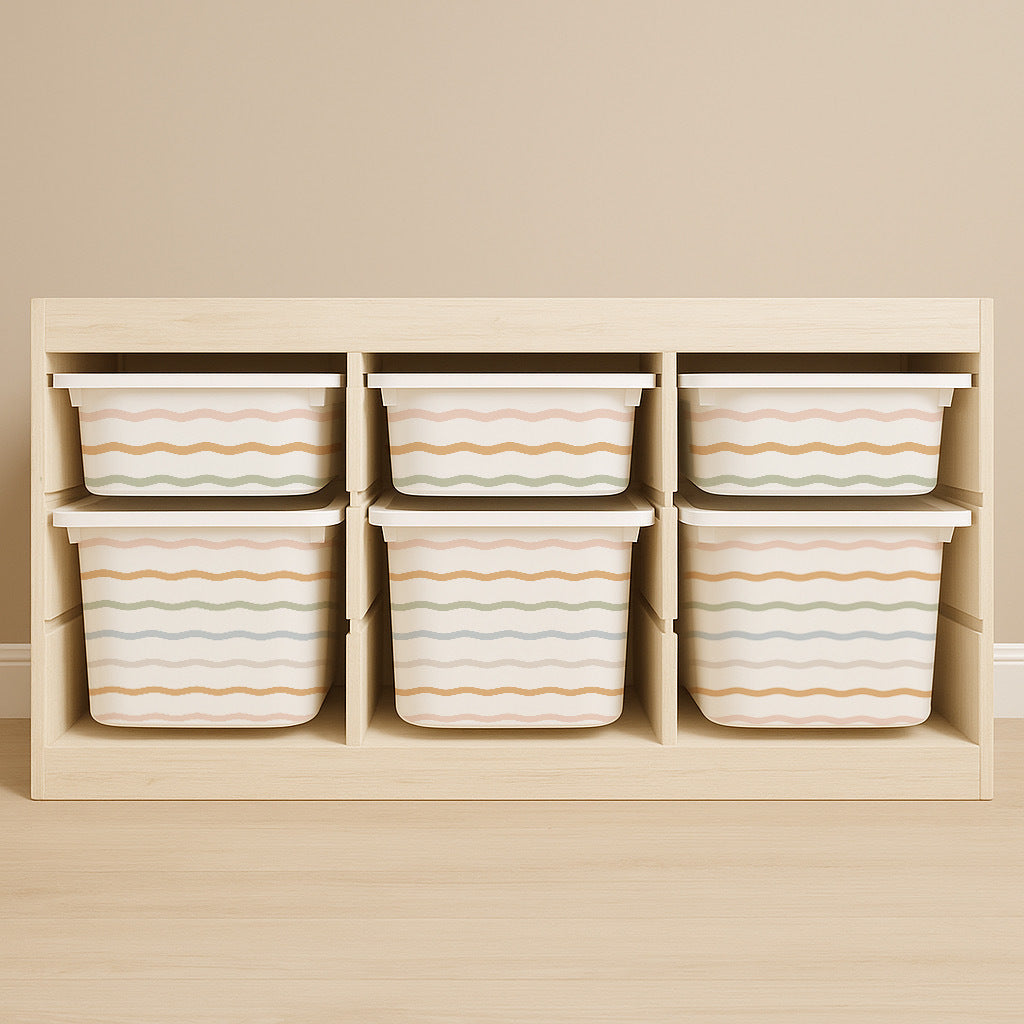 Squiggly Line Stickers For Ikea Trofast Drawers