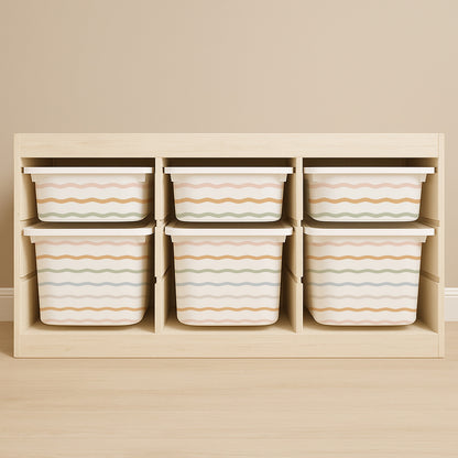 Squiggly Line Stickers For Ikea Trofast Drawers
