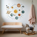 Watercolour Solar System Nursery Wall Stickers