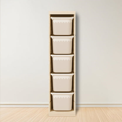 Wavy Scallop Stickers For Ikea Trofast Drawer (Side Facing Vertical Units) - Nursery Stickers