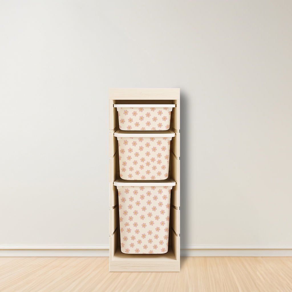 Daisy Stickers For Ikea Trofast Drawer (Side Facing Vertical Units) - Nursery Stickers